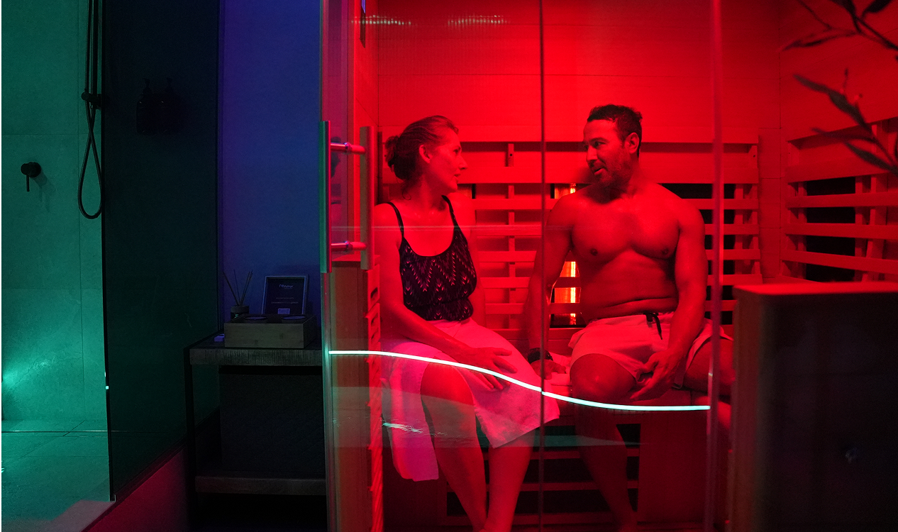 Woman receiving PEMF therapy treatment